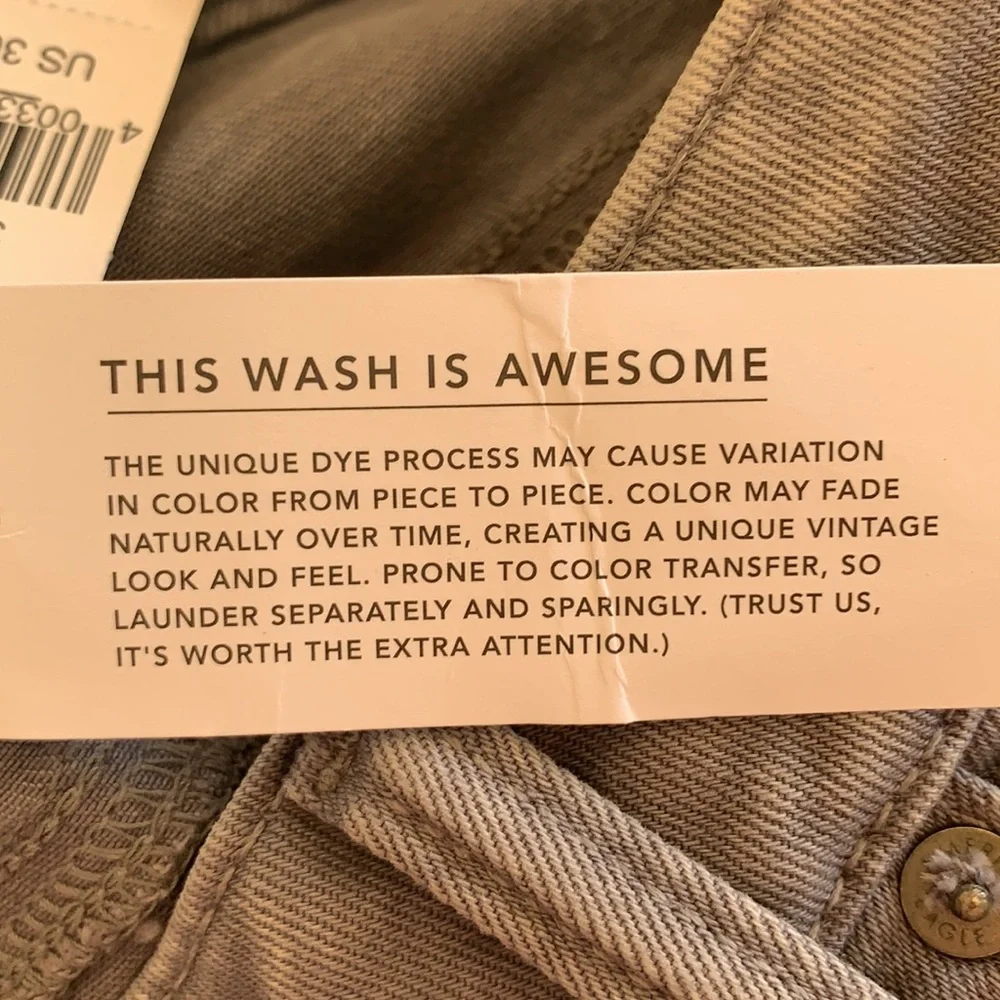 Men’s American Eagle Airflex+ jeans. 30 x 30 slim. Gray. - Picture 5 of 5